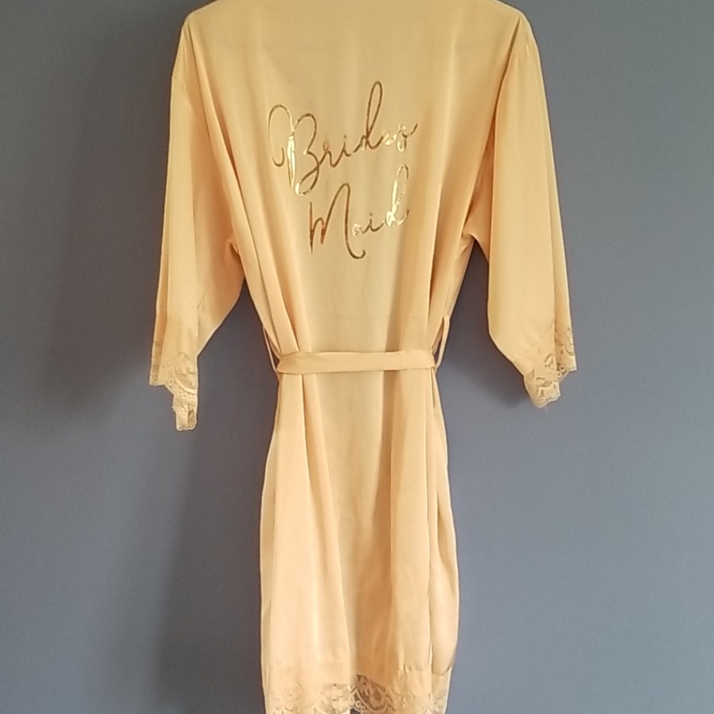 Satin like robe